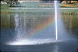 Rainbow fountain.