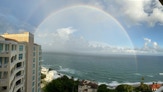 Double rainbow over the Atlantic.