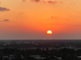 Winking eye sunset, Florida.