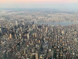Aerial view midtown Manhattan.